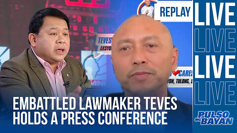 Nagsagawa ng press conference ang embattled lawmaker na si Arnie Teves