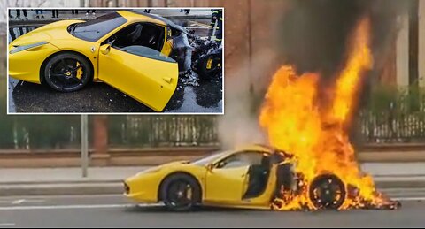 Expensive High Class Supercars In Flames & Crash Fails Compilation 2022