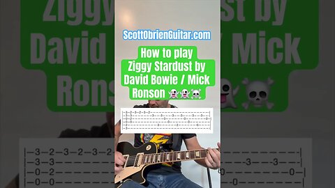 How To Play Ziggy Stardust by David Bowie / Mick Ronson On #Guitar