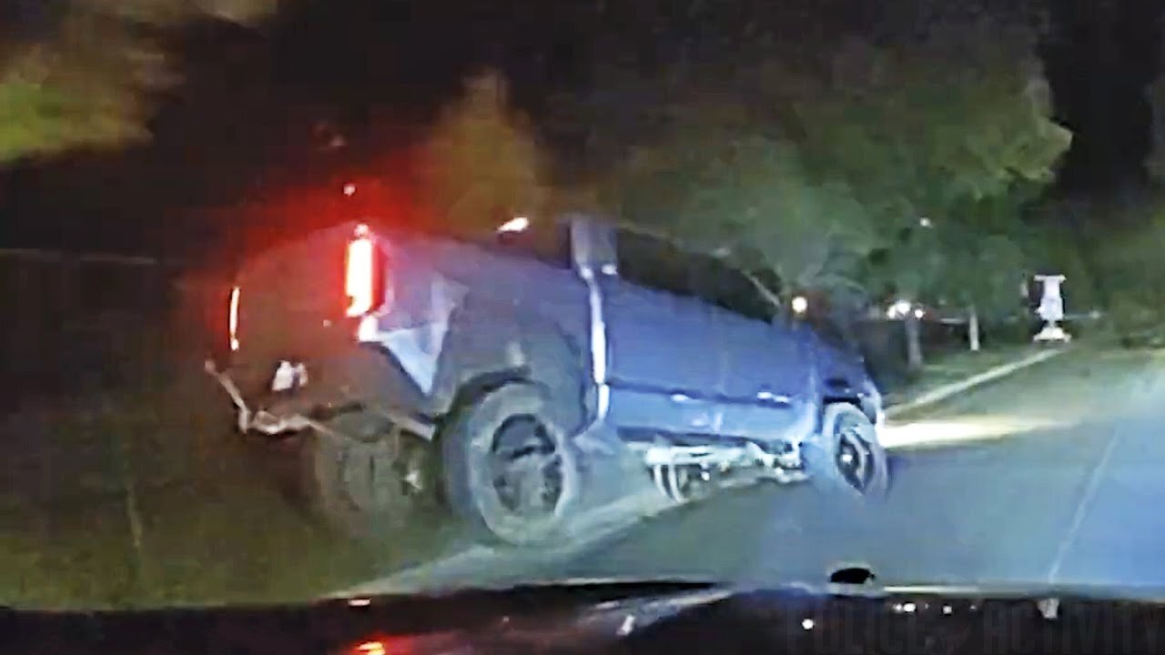 Burglary Suspect in Stolen Truck Crashes After Wild Pursuit