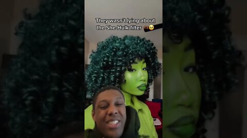 This She-Hulk FILTER IS BETTER THAN THE TV SHOW 😂 #shorts