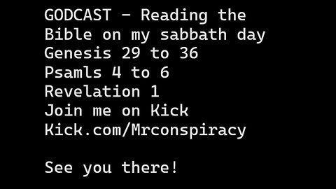 Godcast - Bible Reading