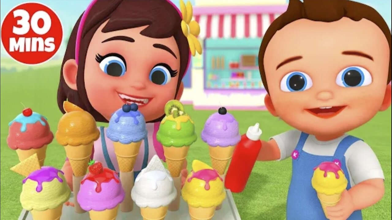 DIY Learn Colors for Kids with Color Cone Ice Creams _ Colors Videos Collection _30 Mins special