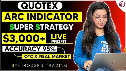 $3000+ LIVE PROFIT🤑 WITH ARC INDICATOR on Quotex... Just watch and gain profit🥳