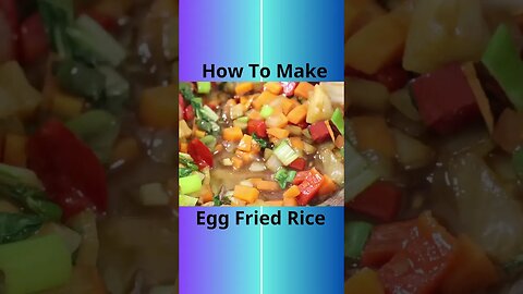 How To Make Egg Fried Rice #shorts #egg #rice