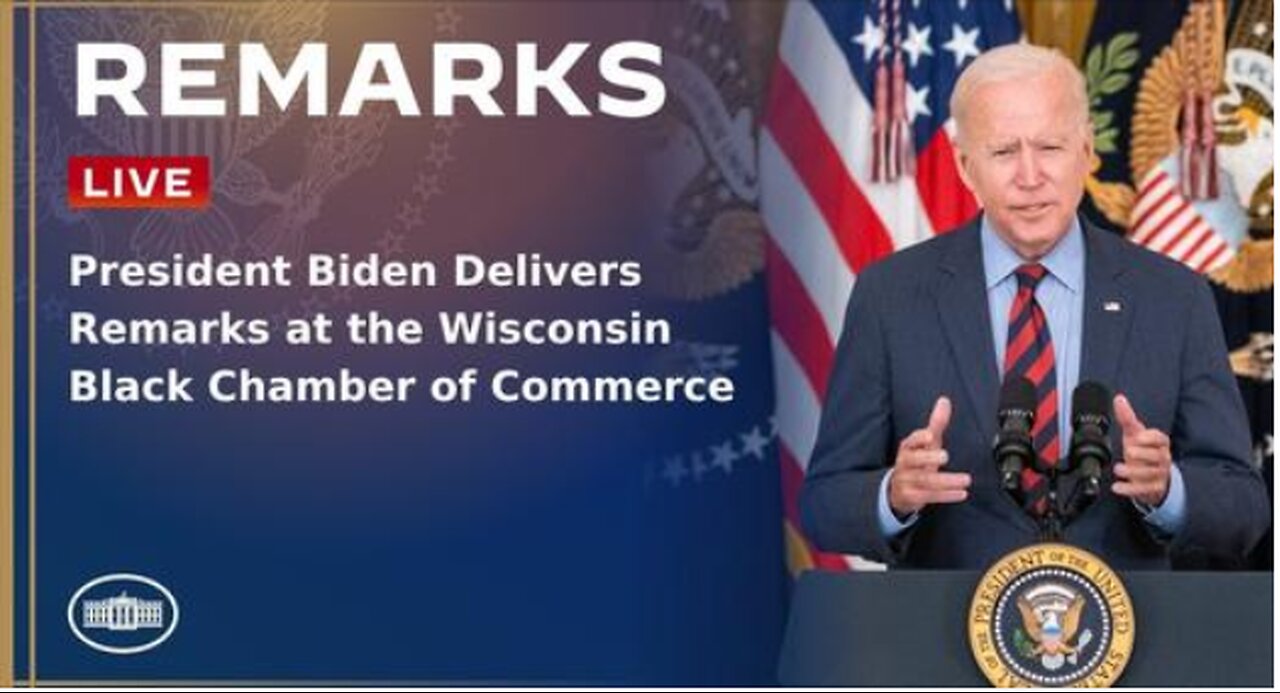 The President delivers remarks at the Wisconsin Black Chamber of Commerce