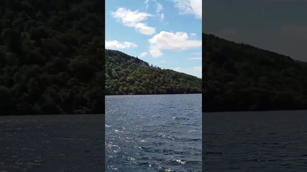 Sailing away Loch Ness Fort Augustus Scotland