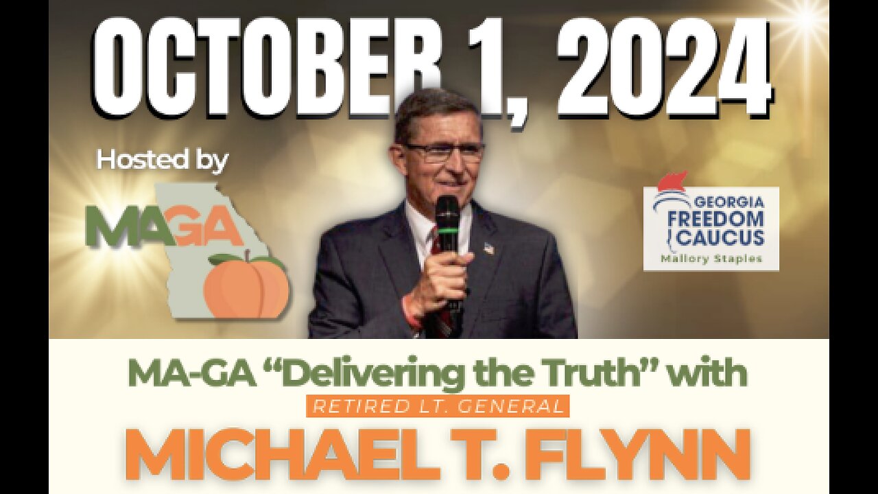 General Michael Flynn Speaks In Gainesville, GA - October 1, 2024