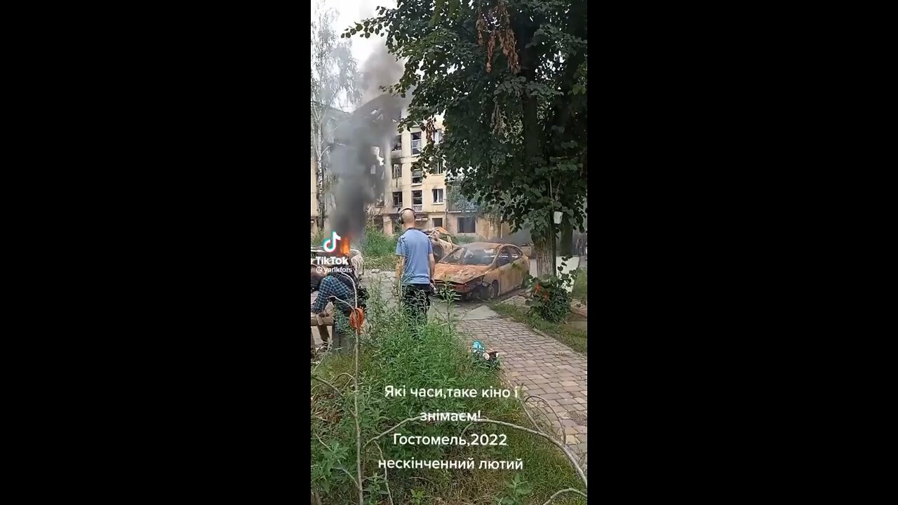 Ukrainian propaganda video being filmed