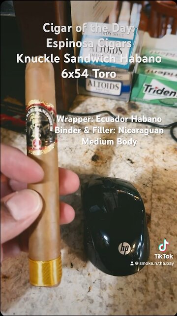 Espinosa Cigars Knuckle Sandwich Habano 6x54 Toro #Shorts #Cigars #Short #CigarOfTheDay #Cigar