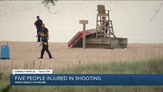 Five people injured in shooting at North Beach in Racine