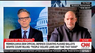 Sen John Fetterman Defends PA Officials Breaking The Law, Counting Illegal Ballots