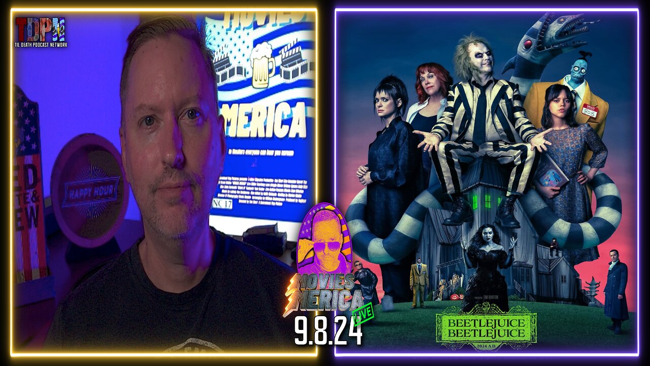 Beetlejuice Beetlejuice (2024) SPOILER FREE REVIEW LIVE | Movies Merica | 9.8.24