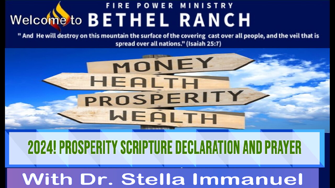Prosperity Scriptures Declaration and Prayer