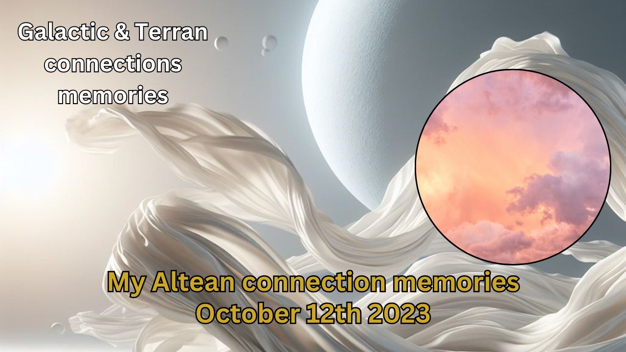 My Altean connection memories - Part 3 | October 12th 2023 | Galactic & Terran connections memories