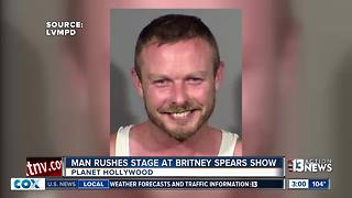 Mug shot of man who rushed Britney Spears show