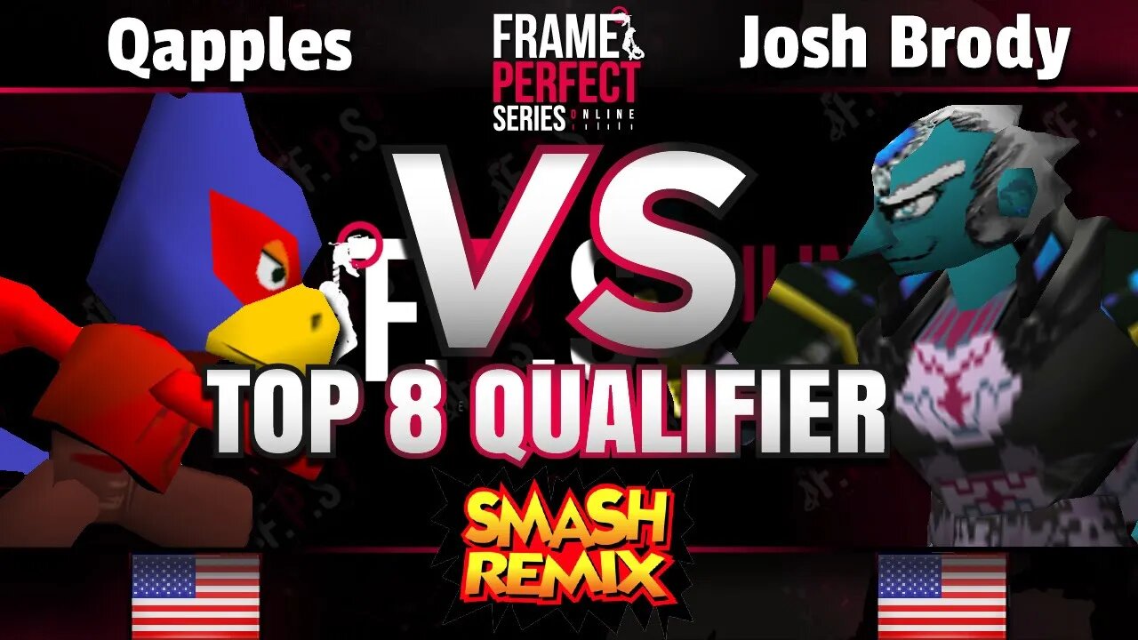 FPS3 Online Top 8 Qualifier - Qapples (Falco, Ganon) vs. ATK | Josh Brody (Ganon) - Smash Remix