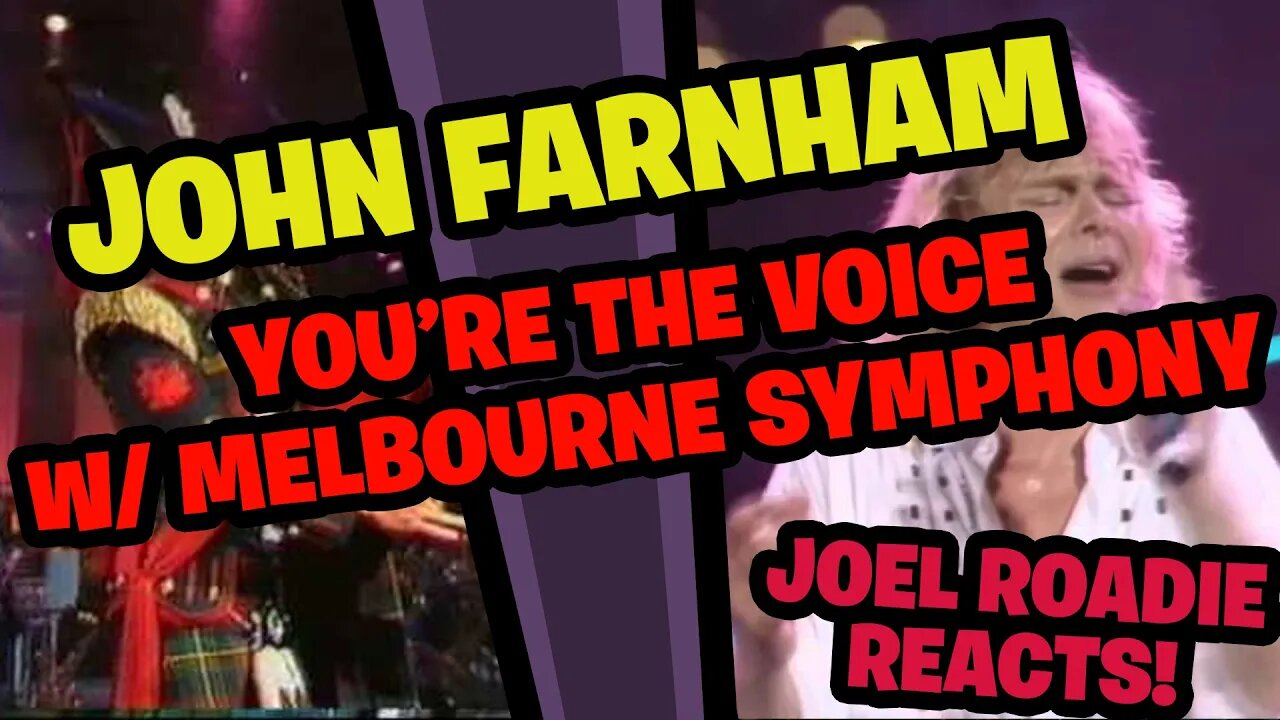 John Farnham & Melbourne Symphony Orchestra "You're The Voice" - Roadie Reacts