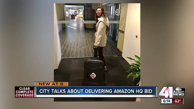 Kansas City proposal to Amazon hand-delivered to headquarters in Seattle