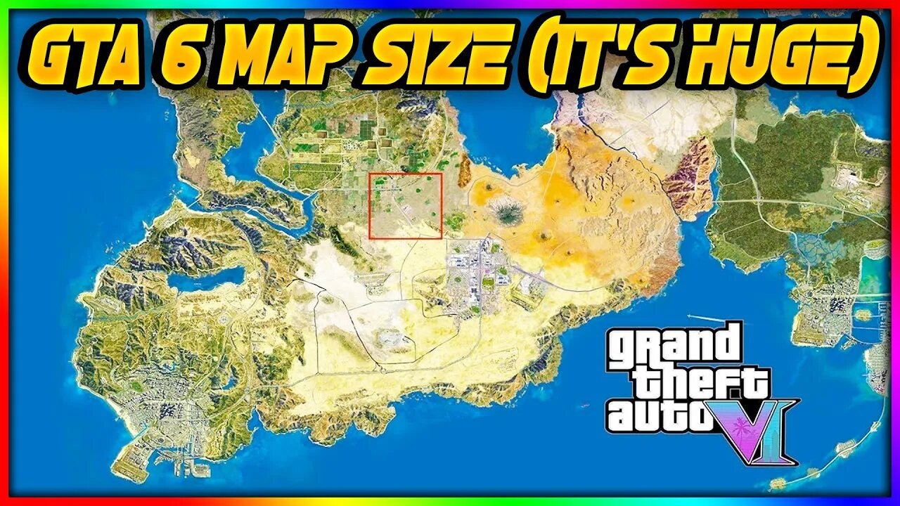 Witness the Unbelievable: GTA 6 Map is Unfathomably Gigantic!