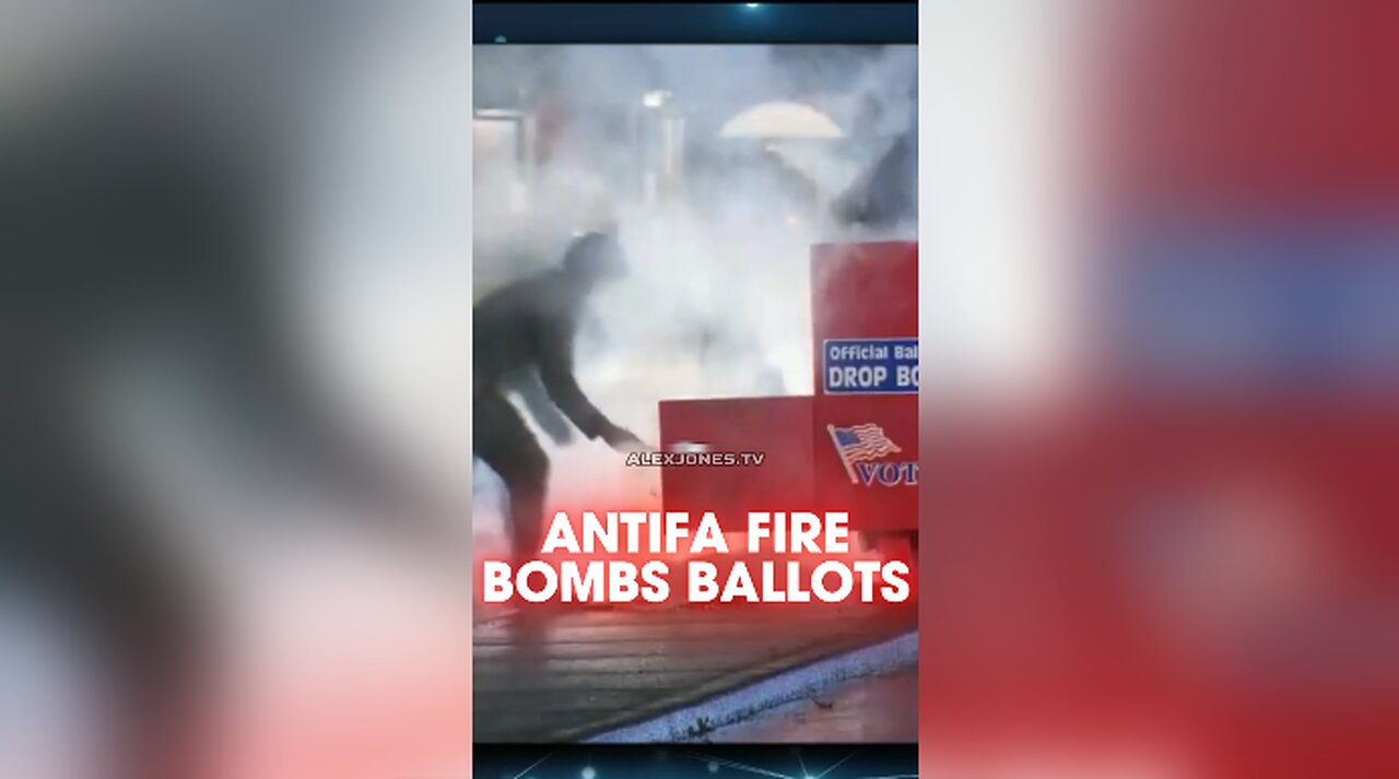 Alex Jones: Antifa Fire Bombing Ballot Boxes - 10/29/24