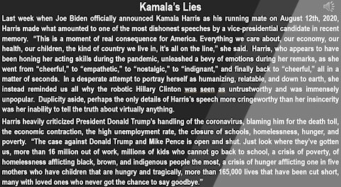 Kamala's Lies...