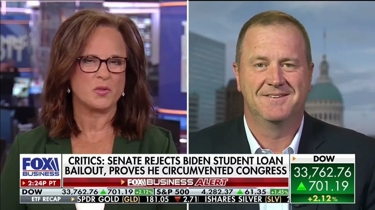 Senator Schmitt on @FoxBusiness: Senate Voted to Block Biden's Unfair Student Loan Debt Cancellation