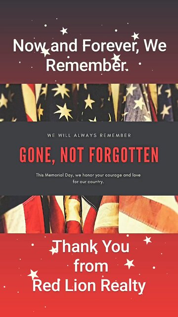 In Observation of Memorial Day