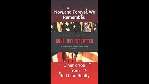 In Observation of Memorial Day