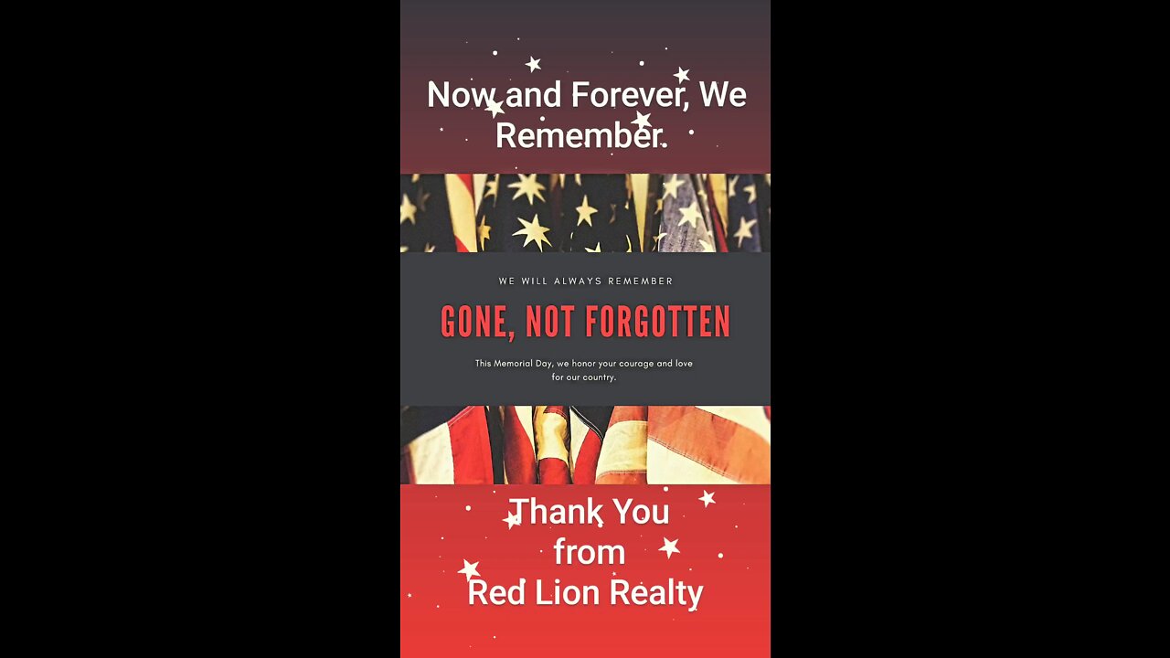 In Observation of Memorial Day