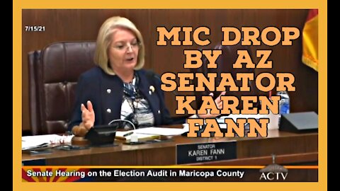 🚨AZ SENATOR KAREN FANN DROPS A MIC ON THE HYPOCRITES IN THE FAKE BIDEN “ADMINISTRATION”🚨