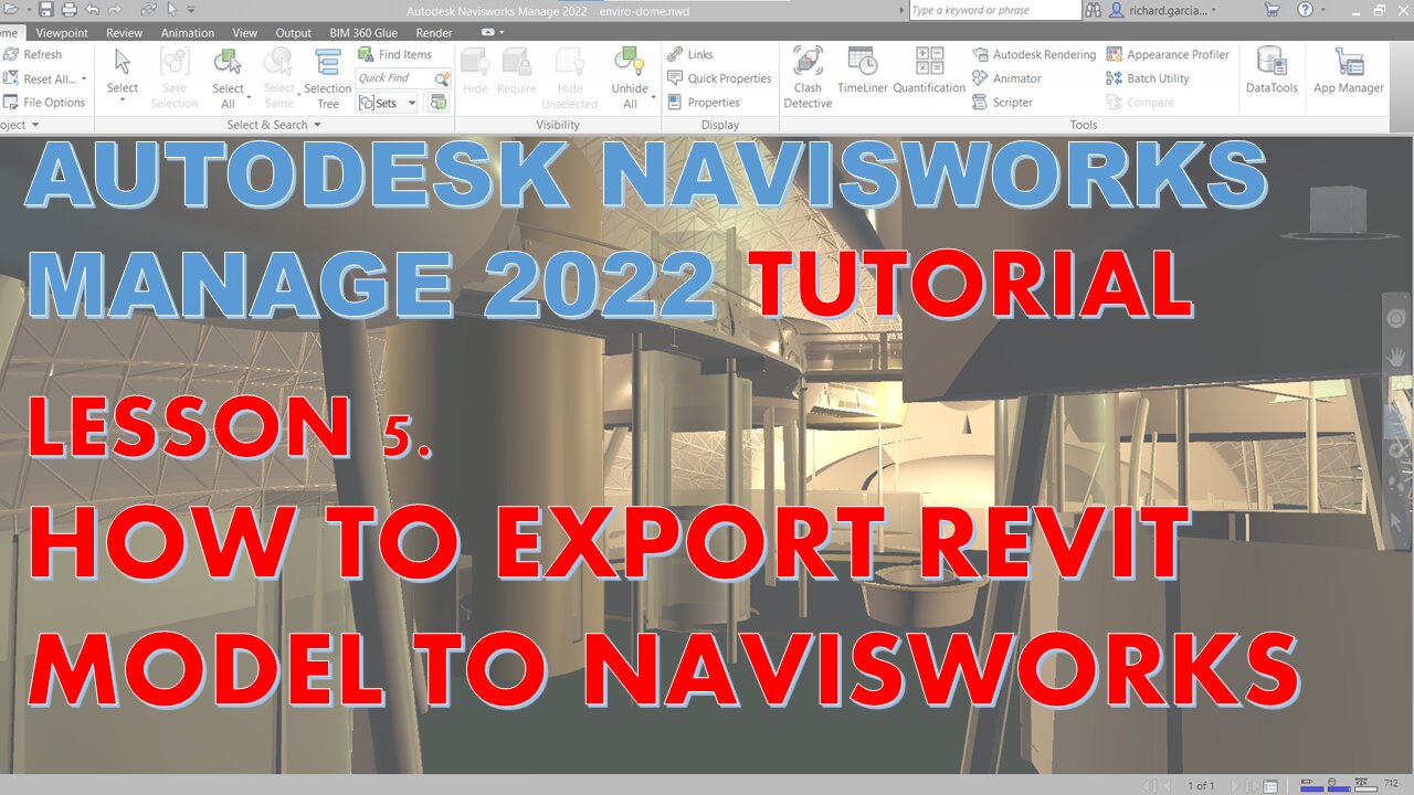 NAVISWORKS MANAGE 2022 LESSON 5: HOW TO EXPORT REVIT MODEL TO NAVISWORKS