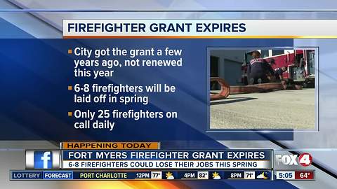 Loss of FEMA grant forces firefighters out of their jobs at Fort Myers Fire Department