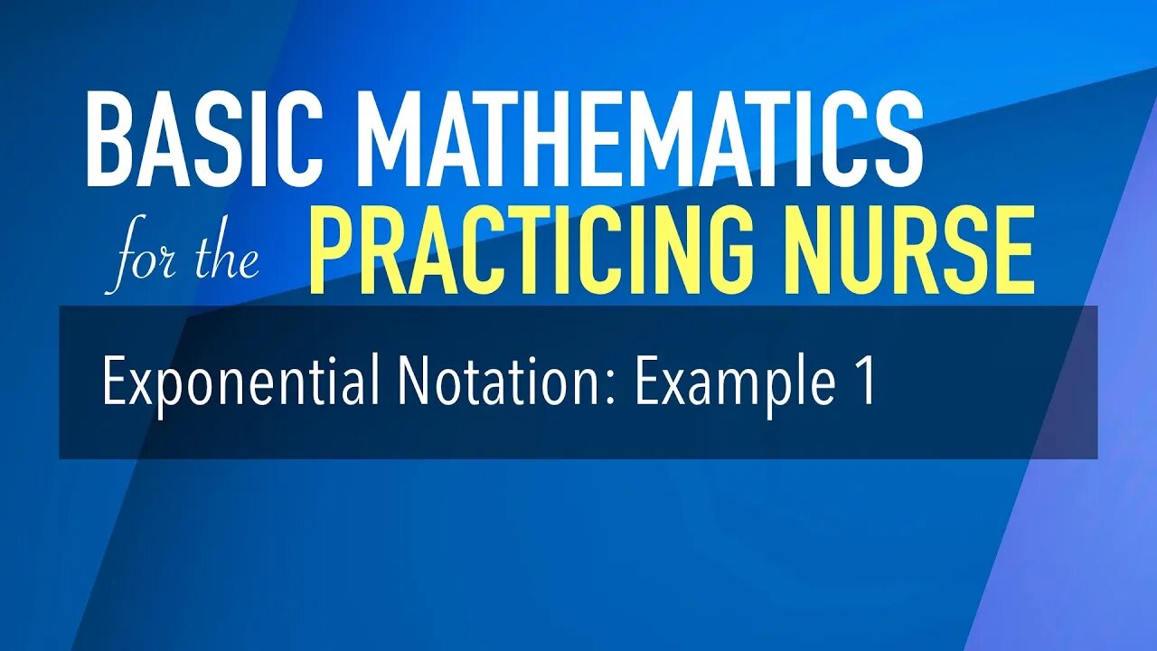 Exponential Notation: Example 1