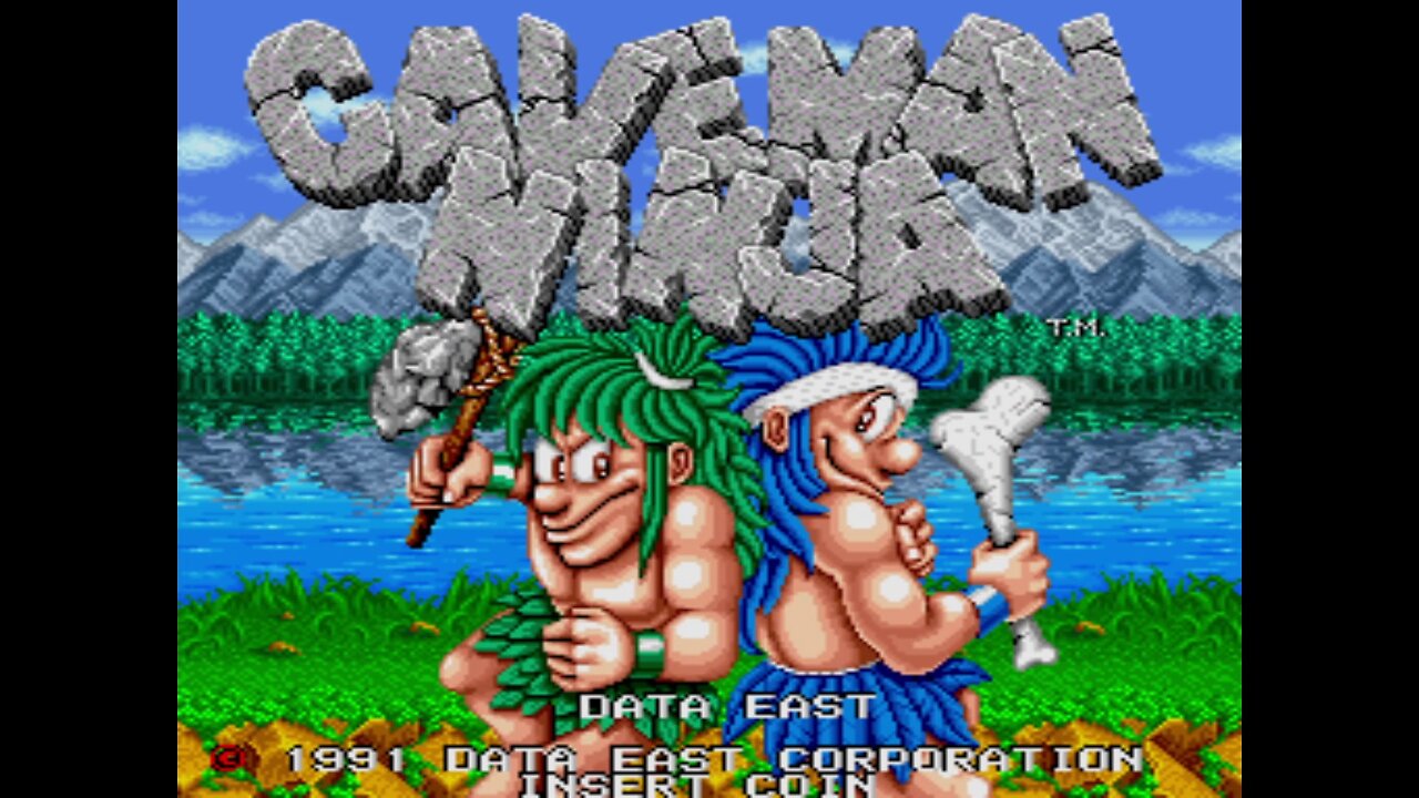 Caveman Ninja Arcade Game, Data East 1991, playthrough