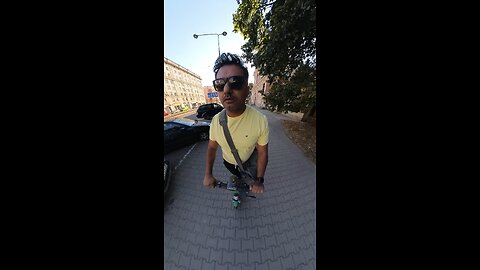 Travel on scooter