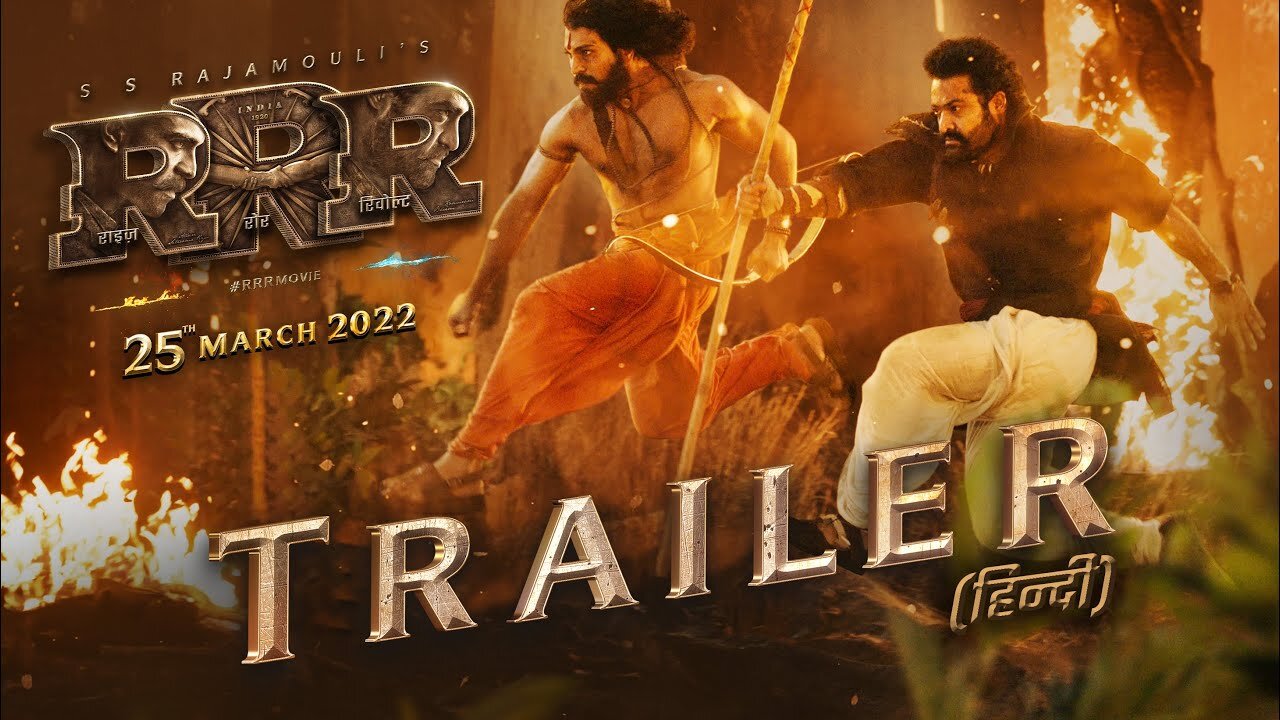 RRR Official Trailer (Hindi) India’s Biggest Action Drama | NTR,RamCharan,AjayD,AliaB | SS Rajamouli