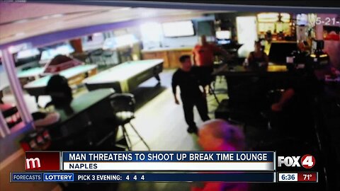 Man threatens to shoot up Break Time Lounge in Naples