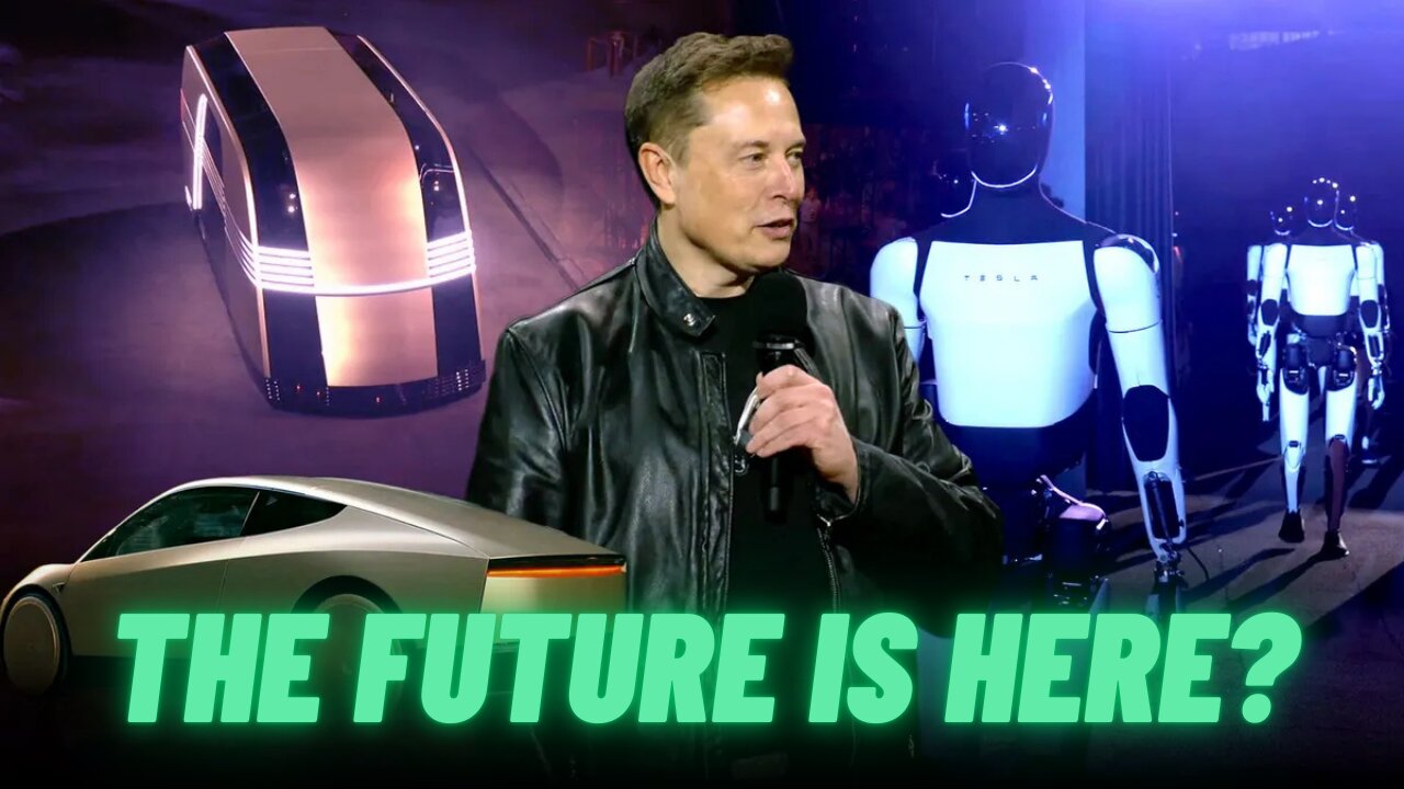 ELON MUSK, WE ROBOT, UNVEILS CYBER CAB