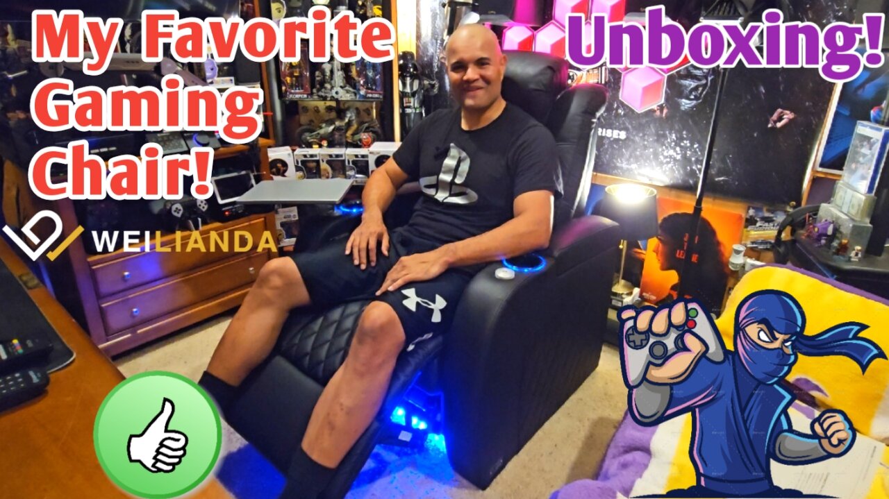 So Nice! Weilianda Luxury Home Theater Gaming Sofa Chair?! - Unboxing And Set Up!