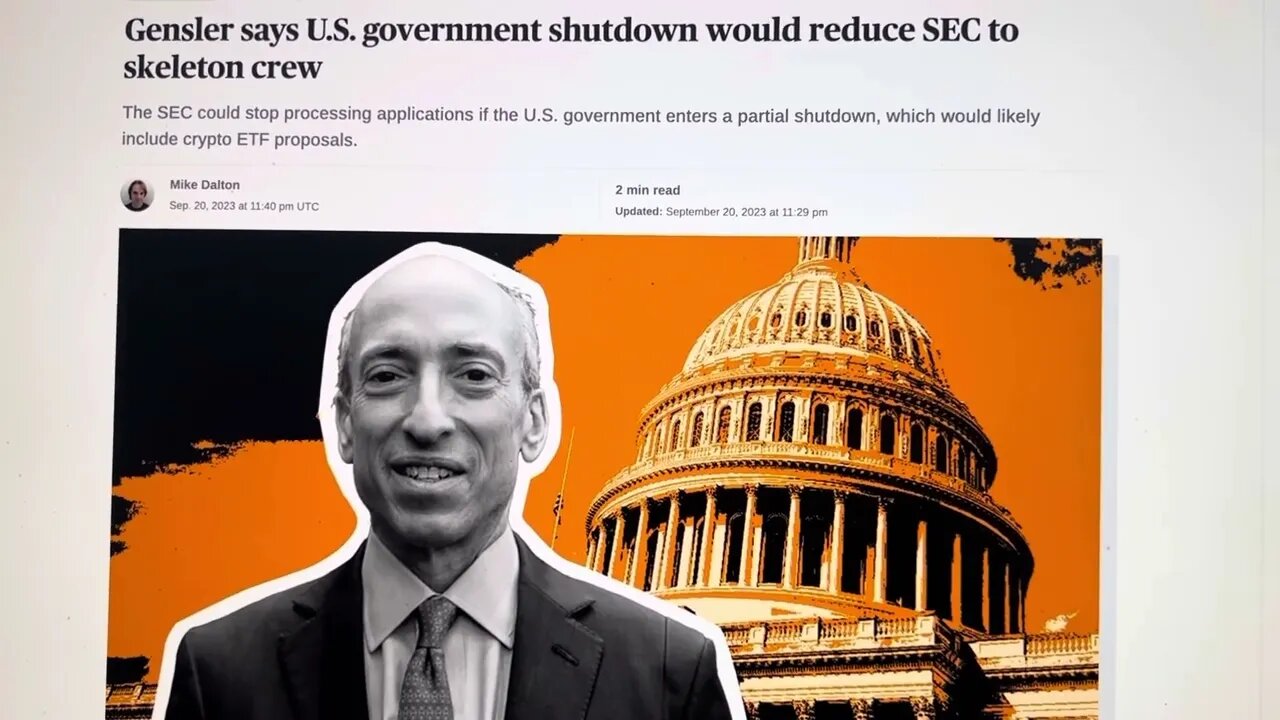 CRYPTO TO EXPLODE IF GOVERNMENT SHUTDOWN OF THE SEC OCCURS!! Woohoo!!