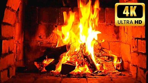 UNBELIEVABLE FIREPLACE 4K 🔥 Crackling Fireplace Sounds & Burning Logs 🔥 Relaxing Fireplace Ambience