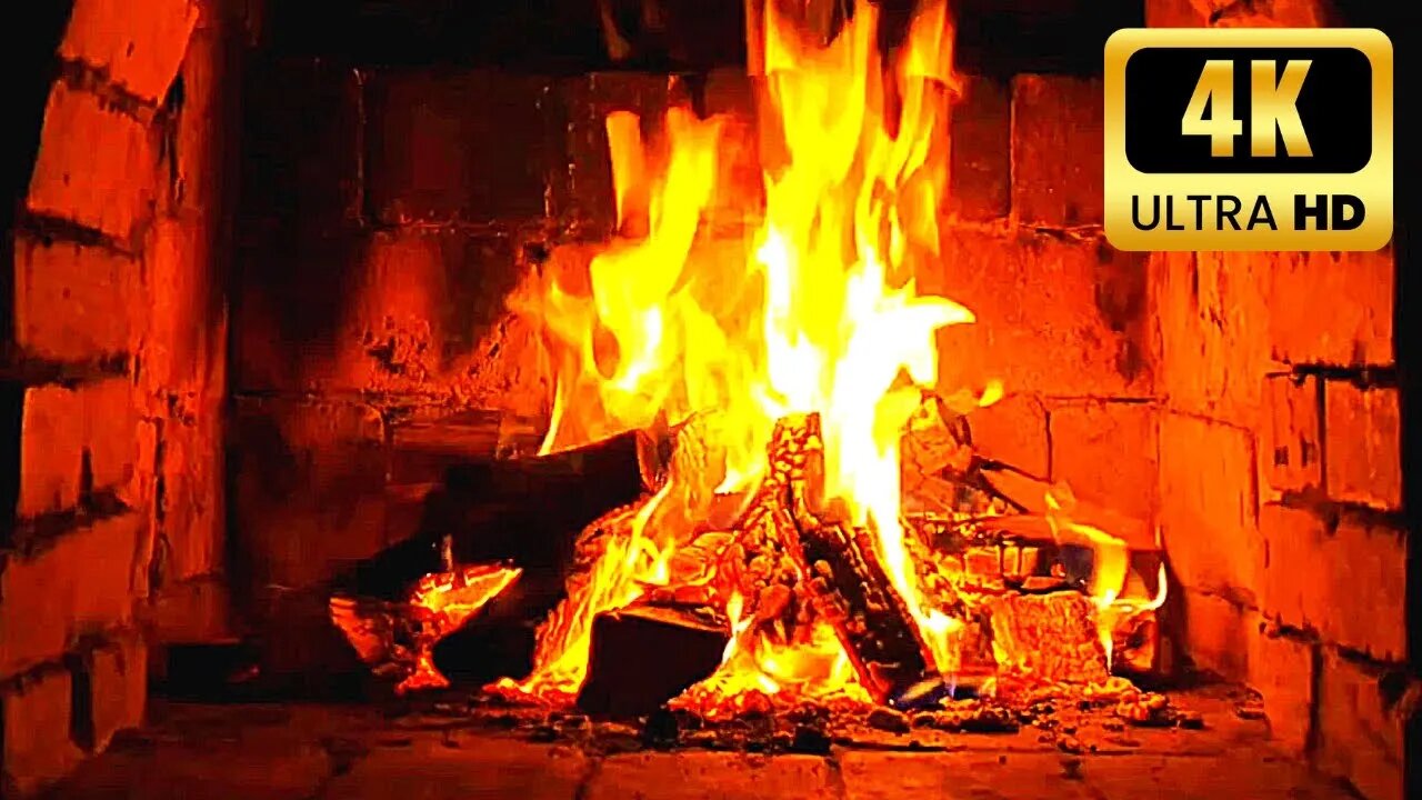 UNBELIEVABLE FIREPLACE 4K 🔥 Crackling Fireplace Sounds & Burning Logs 🔥 Relaxing Fireplace Ambience