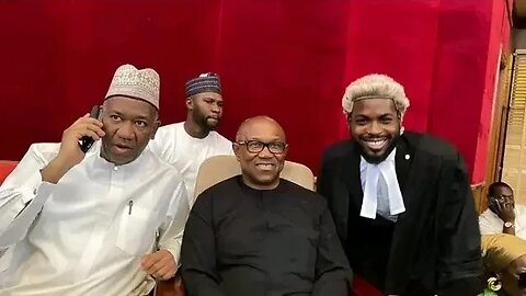 Reactions As New video Of Peter Obi, Datti Ahmed And Their Lawyer Surfaces Online.