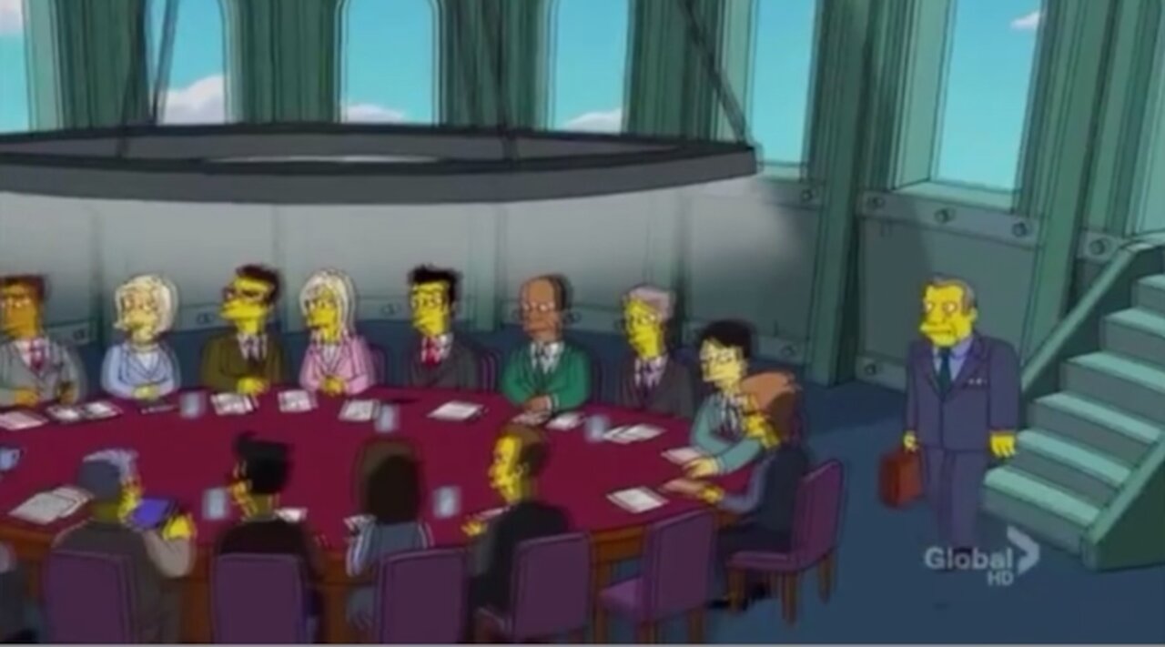 The Simpson’s telling the world the elite’s plan to depopulate……