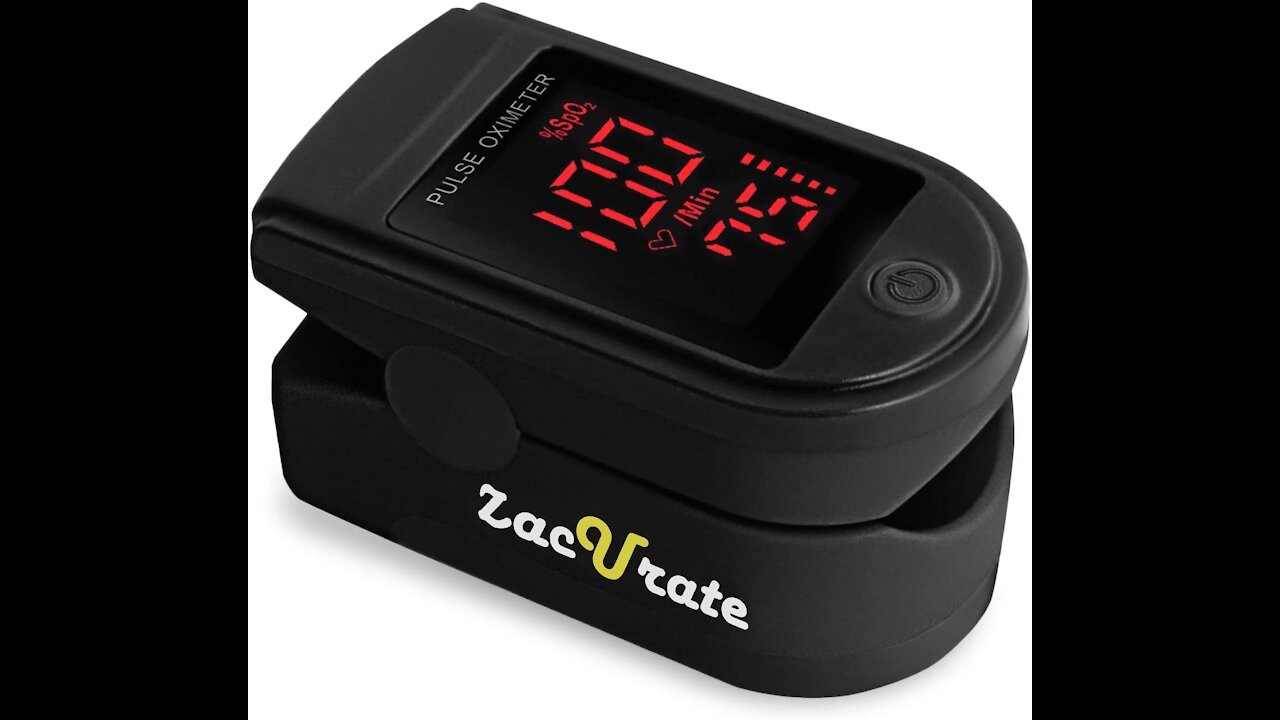 Zacurate Pro Series 500DL Fingertip Pulse Oximeter Blood Oxygen (Royal Black)