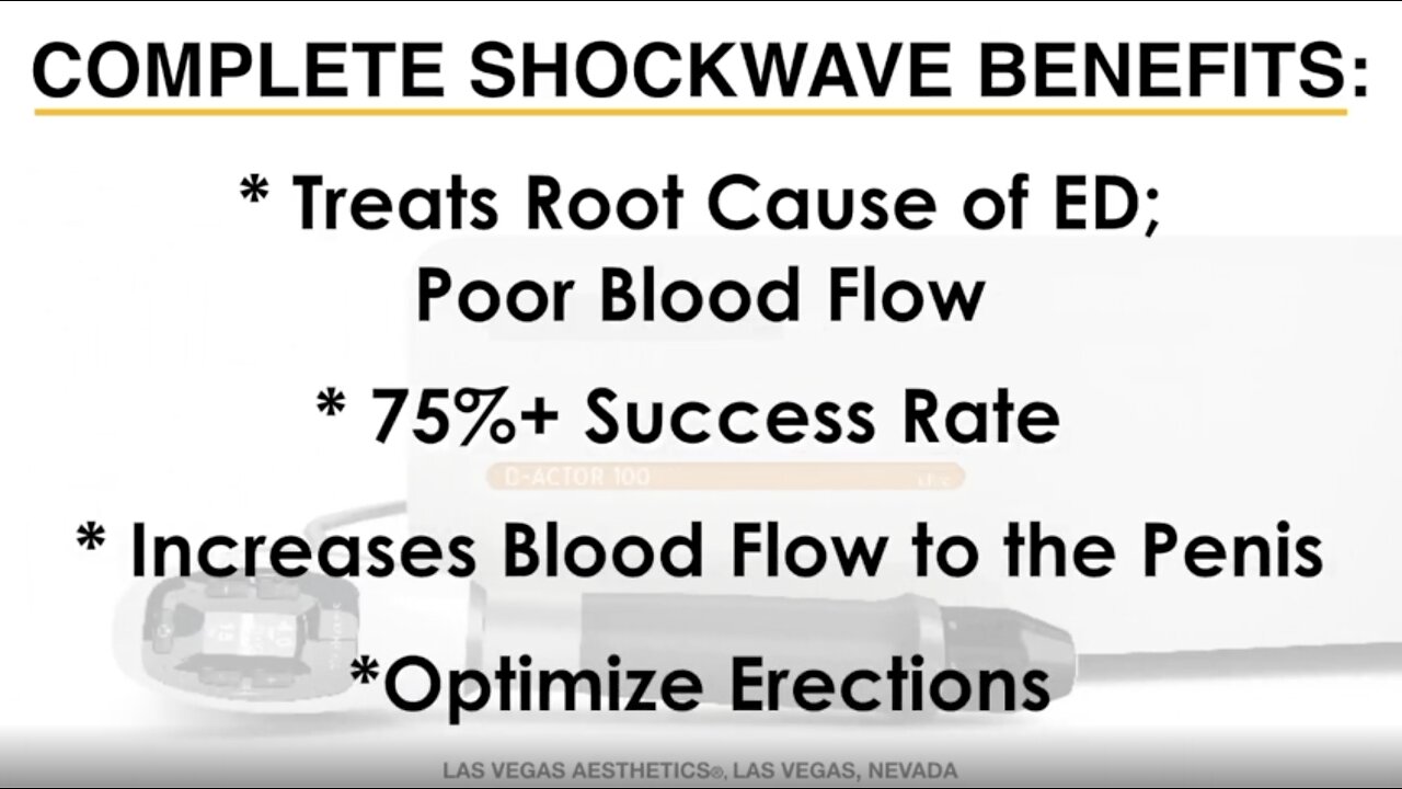 DOES SHOCKWAVE work for ERECTILE DYSFUNCTION