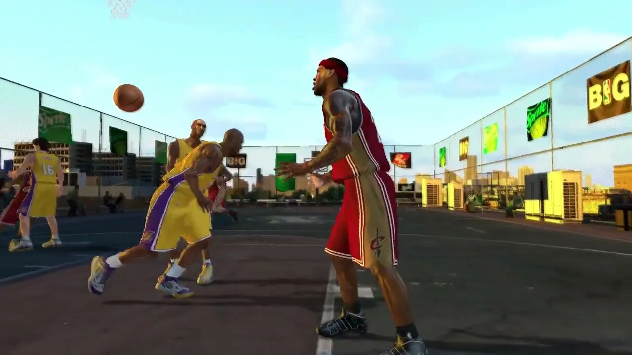 3 on 3: Kobe, Pau and Lamar vs LeBron, SHAQ and Antawn Jamison