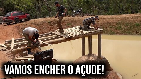 O trapiche do açude está... PRONTO! - Rancho SV