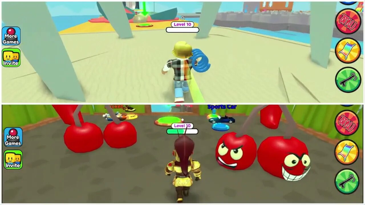 Family Obby race on Roblox